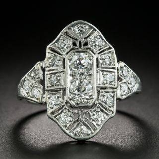 Art Deco Diamond Dinner Ring - 1