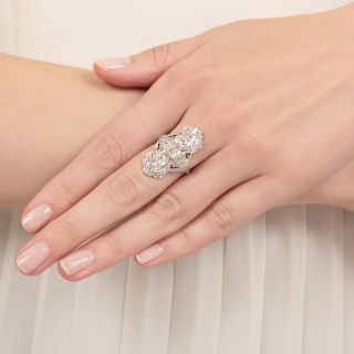 Art Deco Diamond Dinner Ring