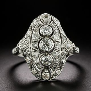 Art Deco Diamond Dinner Ring - 3