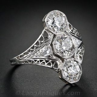 Art Deco Diamond Dinner Ring