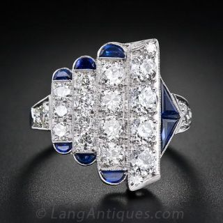 Art Deco Diamond Dinner Ring