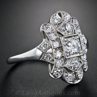 Art Deco Diamond Dinner Ring