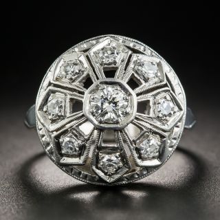Art Deco Diamond Dome Ring - 1