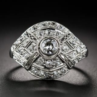 Art Deco Diamond Dome Ring - 5
