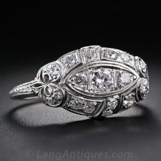Art Deco Diamond Dome Ring