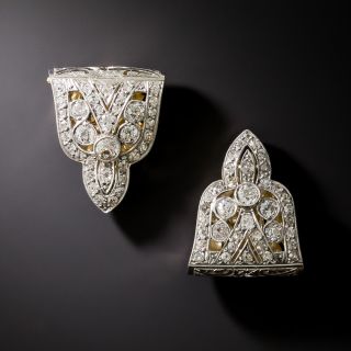 Art Deco Diamond Dress Clips - 3