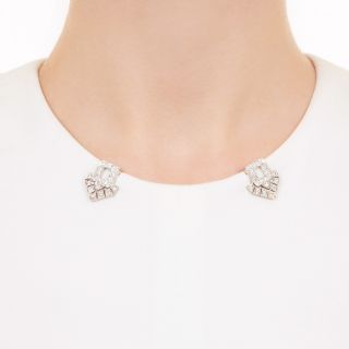 Art Deco Diamond Dress Clips
