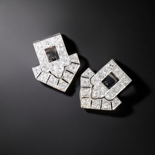 Art Deco Diamond Dress Clips - 2