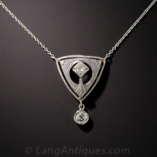 Art Deco Diamond Drop