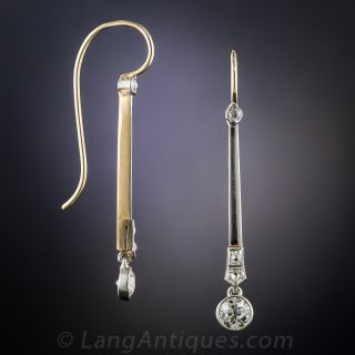 Art Deco Diamond Drop Earrings