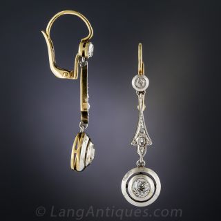 Art Deco Diamond Drop Earrings