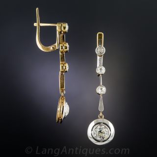 Art Deco Diamond Drop Earrings