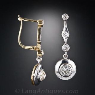 Art Deco Diamond Drop Earrings