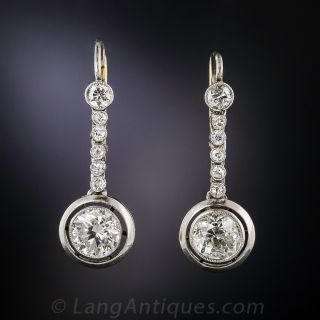 Art Deco Diamond Drop earrings