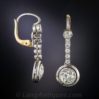 Art Deco Diamond Drop earrings