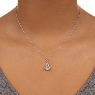 Art Deco Diamond Drop Pendant