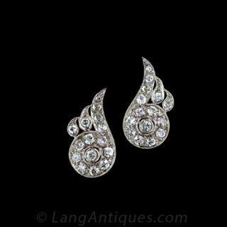 Art Deco Diamond Earrings