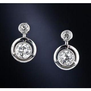 Art Deco Diamond Earrings