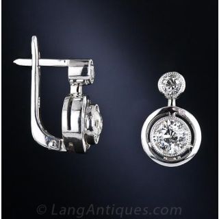 Art Deco Diamond Earrings