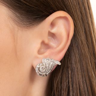 Art Deco Diamond Earrings