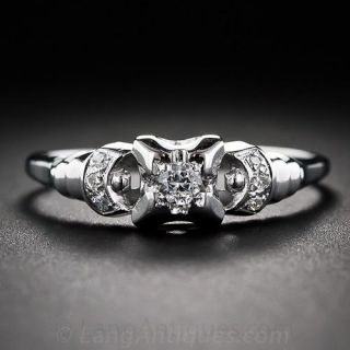 Art Deco Diamond Engagement Ring