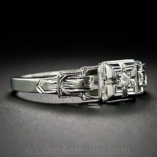Art Deco Diamond Engagement Ring