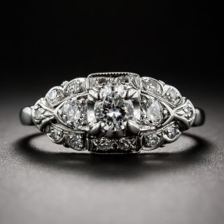 Art Deco Diamond Engagement Ring