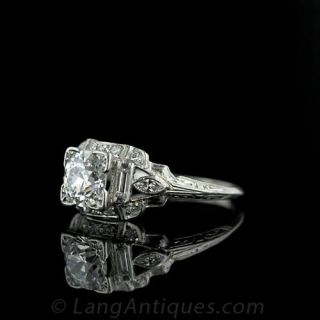 Art Deco Diamond Engagement Ring