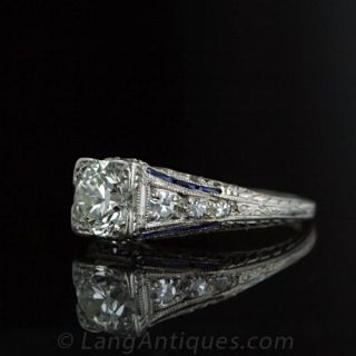 Art Deco Diamond Engagement Ring