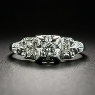 Art Deco Diamond Engagement Ring - 1