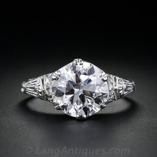 Art Deco Diamond Engagement Ring