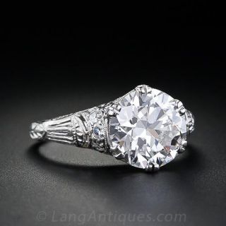 Art Deco Diamond Engagement Ring