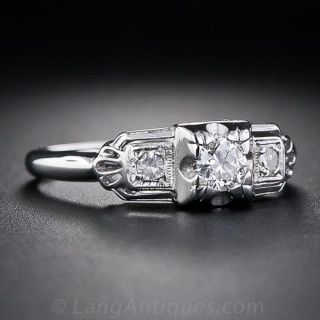 Art Deco Diamond Engagement Ring