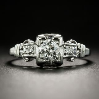 Art Deco Diamond Engagement Ring - 2