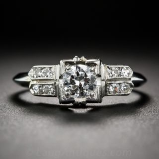 Art Deco Diamond Engagement Ring