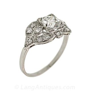 Art Deco Diamond Engagement Ring