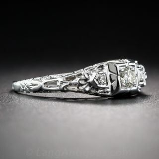 Art Deco Diamond Enggaement Ring