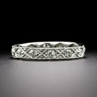 Art Deco Diamond Eternity Band, Size 6 1/2 - 3