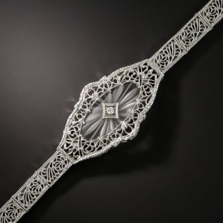 Art Deco Diamond Filigree Bracelet