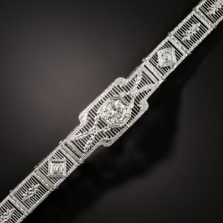 Art Deco Diamond Filigree Bracelet - 2