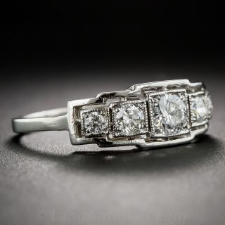 Art Deco Diamond Five Stone Ring