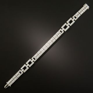 Art Deco Diamond Geometric Bracelet - 4