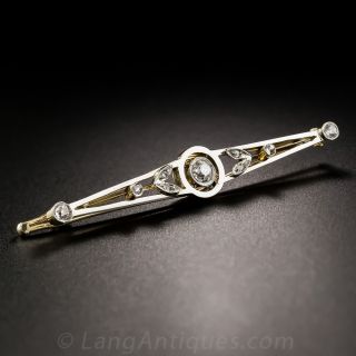Art Deco Diamond Hair Barrette - 1