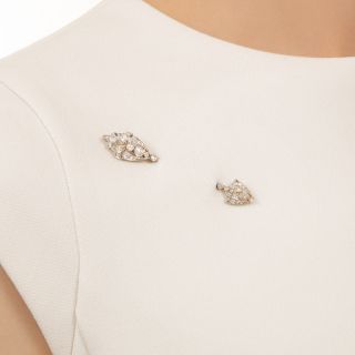 Art Deco Diamond Jabot Pin
