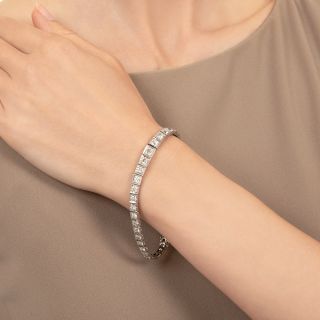 Art Deco Diamond Line Bracelet