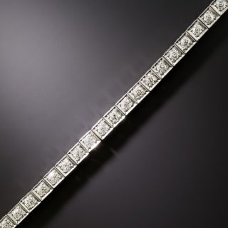 Art Deco Diamond Line Bracelet - 3