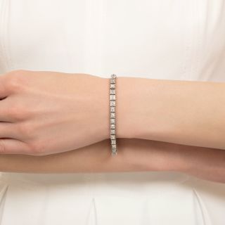 Art Deco Diamond Line Bracelet