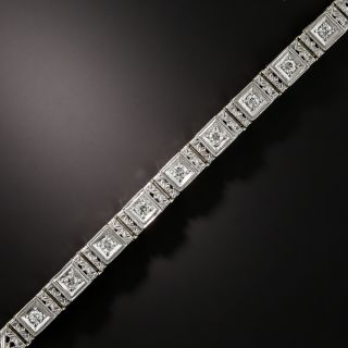 Art Deco Diamond Line Bracelet