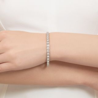 Art Deco Diamond Line Bracelet