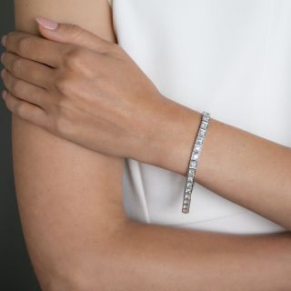 Art Deco Diamond Line Bracelet